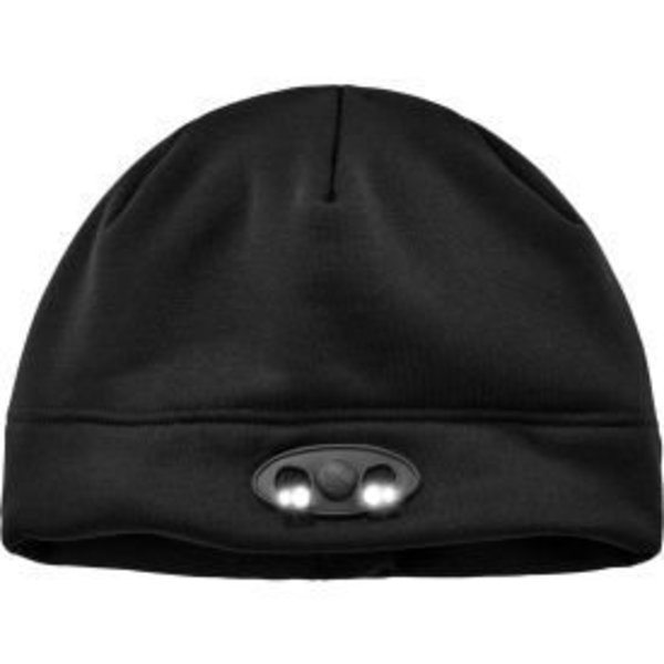 Ergodyne Ergodyne® N-Ferno® 6804 Skull Cap Beanie Hat With LED Lights, Black 16803
